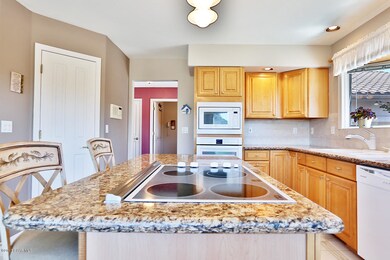 Quartz counters throughout kitchen