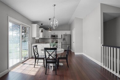 Open floorplan view from living into dining/kitche