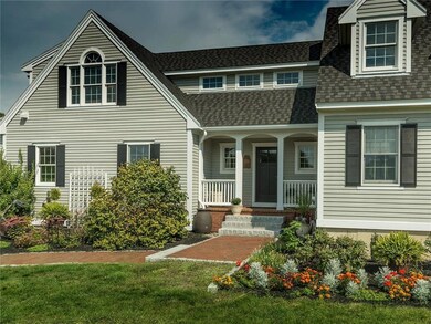 The front of the home has been...