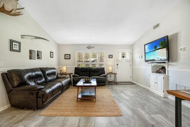living room with shutters