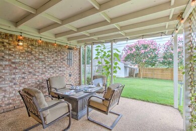 15x14 Covered Patio with Attached Fan, Edison Acce