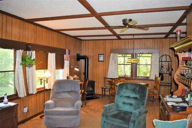 Looking from living room to dining area/propane 
