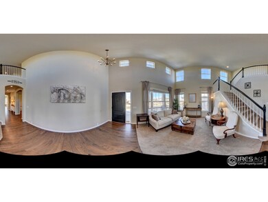 2 story light filled living room
