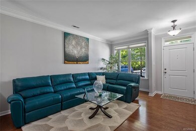 Living Room - Bright, open and airy, with crown mo