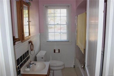 The full bathroom is conveniently located between 