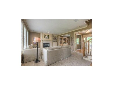 View from the kicthen into the family room, front 