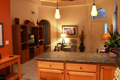 Kitchen view into livingroom