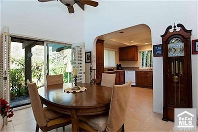 Dining area off the kitchen with garden views
