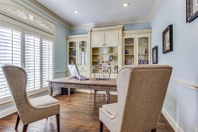 The office is towards the front of the home, lots 