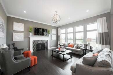 Soaring 11' ceilings in the great room add to the spaciousness of the open floor plan!