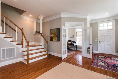Beautiful hardwood floors and extensive crown mold