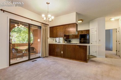 Dining area walks out to the private patio