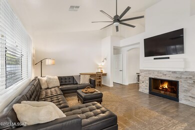 Great room with cozy fireplace