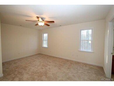 Master bedroom taken from a finished house of the 