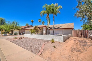 Front courtyard and RV gate