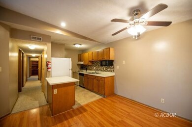 Dining area and kitchen