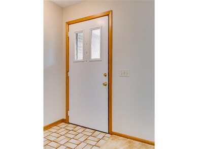 Ceramic tile in the entry