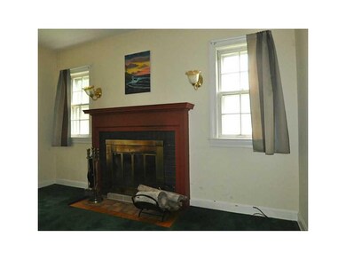 Fireplace.