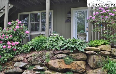 Covered front porch with private setting