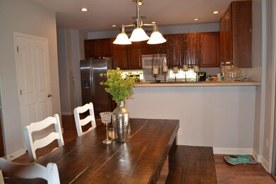 open to famiyl room and dining