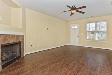 Lovely living room with fireplace