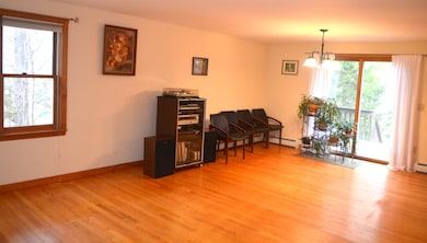 Front to back dining/living room