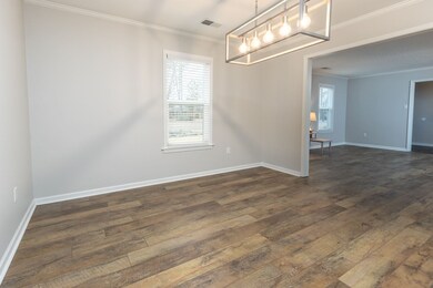 Notice new light fixture