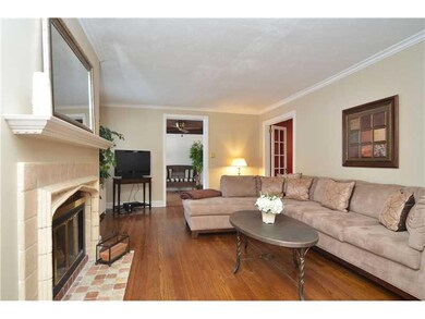 Living Room. Hardwood floors and fresh paint provi