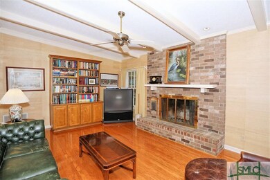Built-in storage on both ends of family room