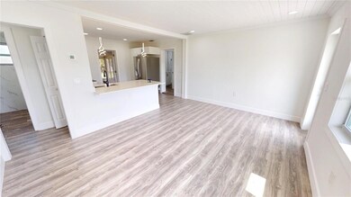 Great room and kitchen