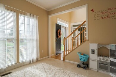 Loads of light enter this dinning room/playroom
