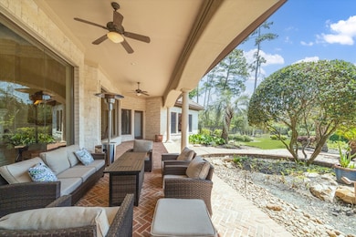 The extensive covered patio is ideal to enjoy morn