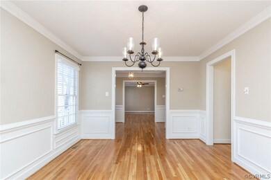 View open from the Dining Room through the Foyer t