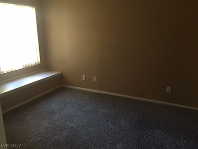 Master bedroom has window seat and mirror closet d