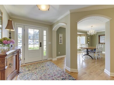 The entry foyer greets you into the open spaces of