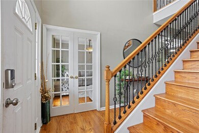 Foyer and entry to office