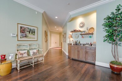 10 ft. ceilings and wide crown moldings.