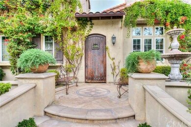 Charming front porch with fountain & gated, enclos
