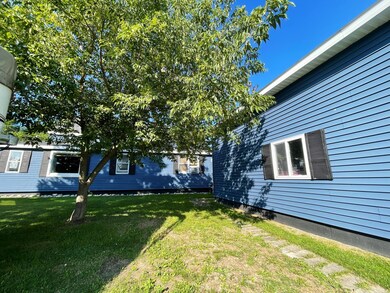 Side of home and garage