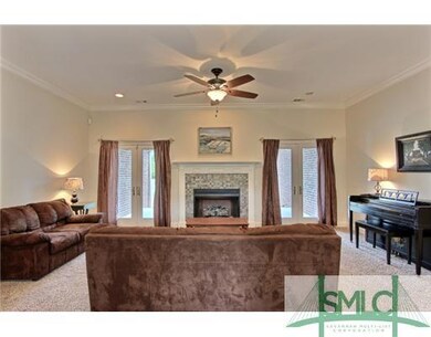Living Room. Large living room with new carpets an