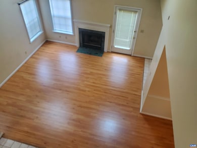 Living room with fireplace
