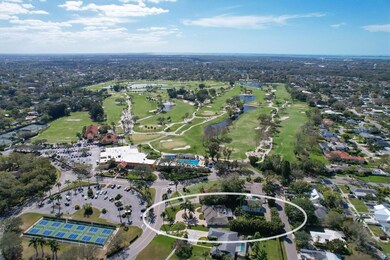 Aerial of double lot showing proximity to country club to the south.
