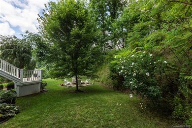 Here's the side yard, looking down from the parkin