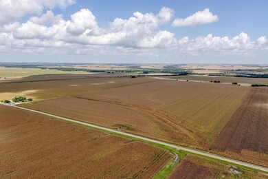 Overview of rural landscape with abundant farmland