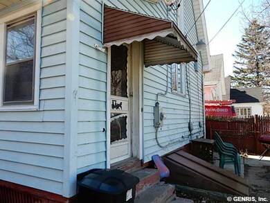 Exterior Front. Back door