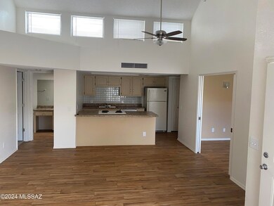 Living room towards kitchen