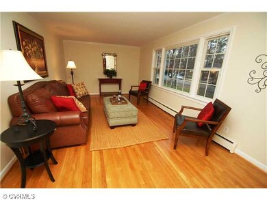 Living Room - Formal living room with refinished h