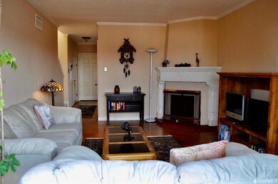 Main Level - Living Room with Fireplace