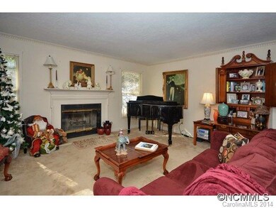 Living room with fireplace