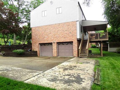 Exterior Back. The home provides both a two garage